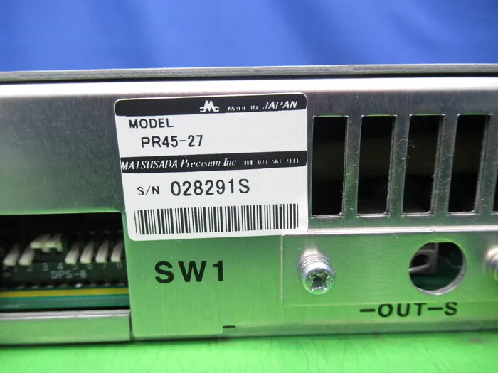 Matsusada Precision PR45-27 DC power supply Detail Image - ASKINDEX Korea
