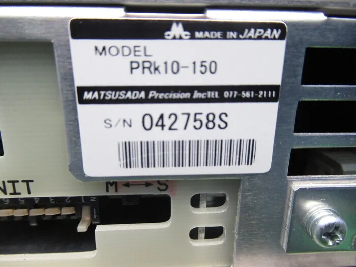 Matsusada Precision PRK10-150 DC power supply Detail Image - ASKINDEX Korea