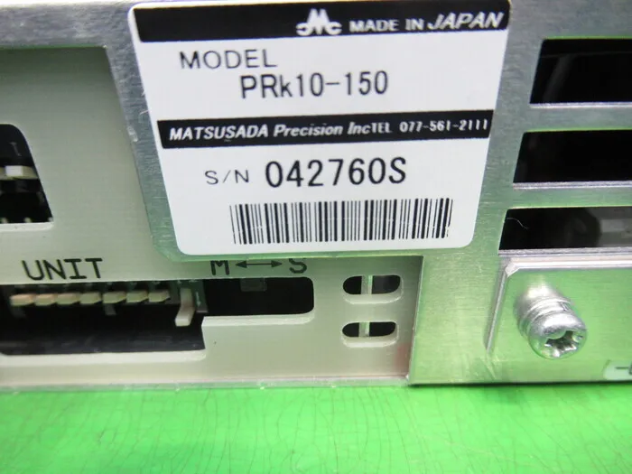 Matsusada Precision PRK10-150 DC power supply Detail Image - ASKINDEX Korea