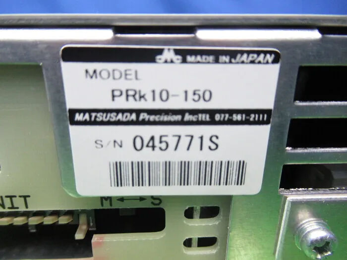 Matsusada Precision PRK10-150 DC power supply Detail Image - ASKINDEX Korea
