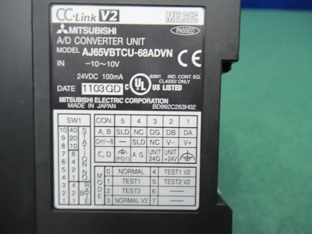 미쓰비시 전기 AJ65VBTCU-68ADVN 아날로그-디지털 변환 유닛 상세 이미지 - ASKINDEX 코리아