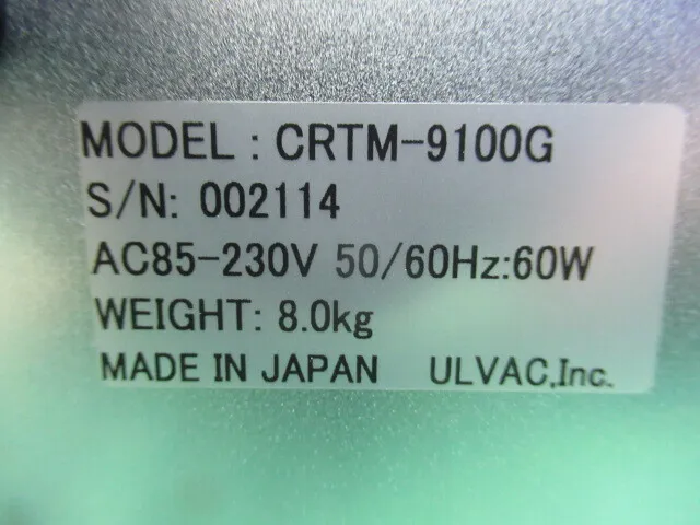 알백 CRTM-9100G 성막 컨트롤러 상세 이미지 - ASKINDEX 코리아