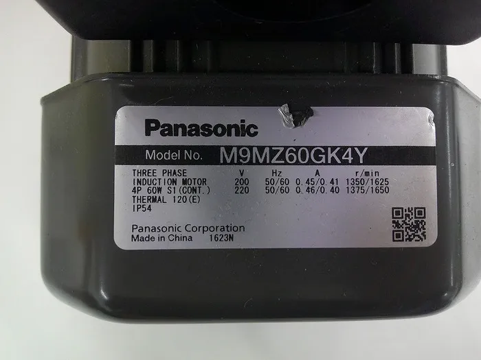 파나소닉 M9MZ60GK4Y 삼상 모터 (기어드 모터) 상세 이미지 - ASKINDEX 코리아