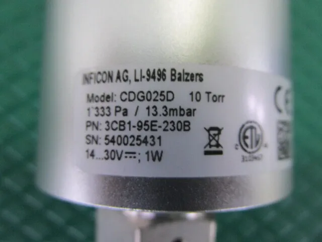 Inficon CDG025D Vacuum gauge Detail Image - ASKINDEX Korea