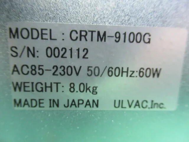 알백 CRTM-9100G 성막 컨트롤러 상세 이미지 - ASKINDEX 코리아