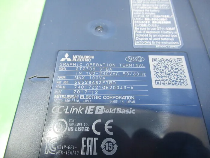 미쓰비시 전기 GT2708-STBA 터치 패널 상세 이미지 - ASKINDEX 코리아