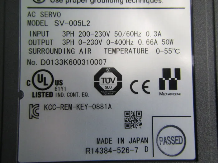 Keyence SV-005L2 서보 드라이버 상세 이미지 - ASKINDEX 코리아