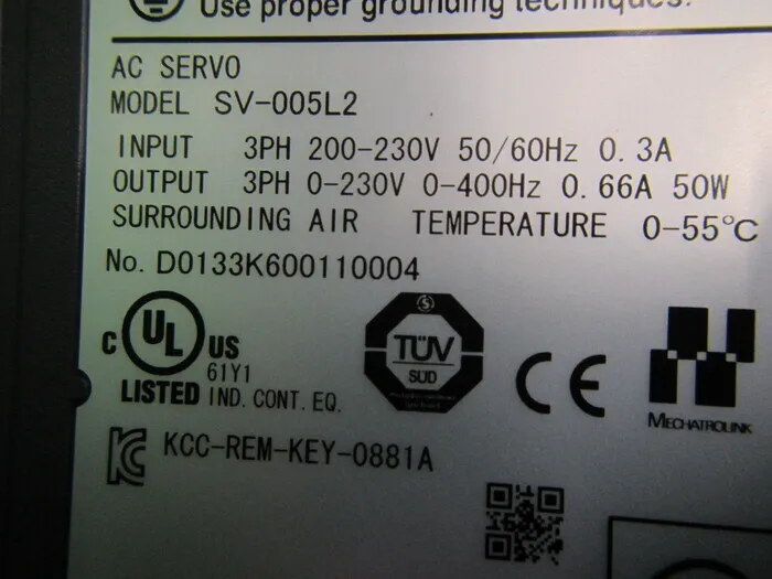 Keyence SV-005L2 서보 드라이버 상세 이미지 - ASKINDEX 코리아