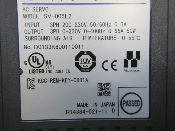 Keyence SV-005L2 서보 드라이버 상세 이미지 - ASKINDEX 코리아