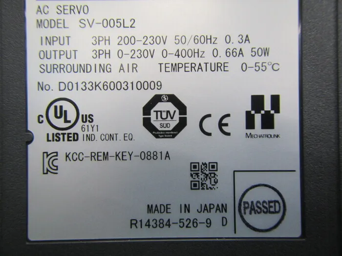 Keyence SV-005L2 서보 드라이버 상세 이미지 - ASKINDEX 코리아