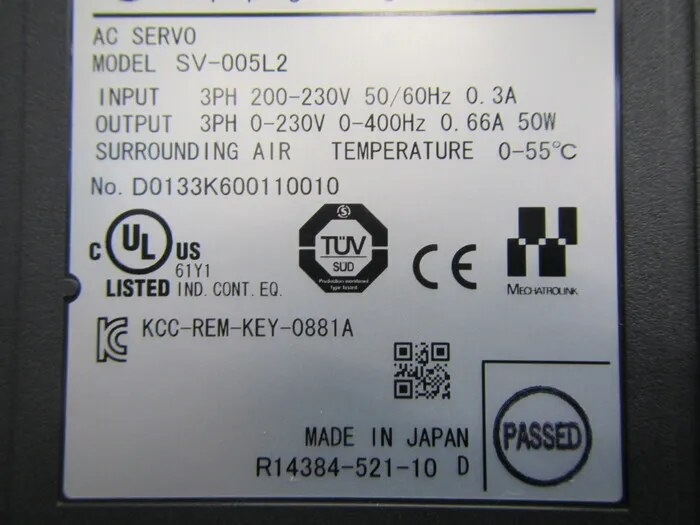 Keyence SV-005L2 서보 드라이버 상세 이미지 - ASKINDEX 코리아