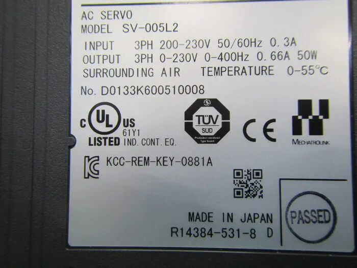 Keyence SV-005L2 서보 드라이버 상세 이미지 - ASKINDEX 코리아