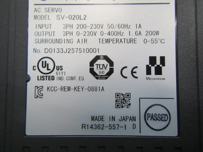 Keyence SV-020L2 서보 드라이버 상세 이미지 - ASKINDEX 코리아
