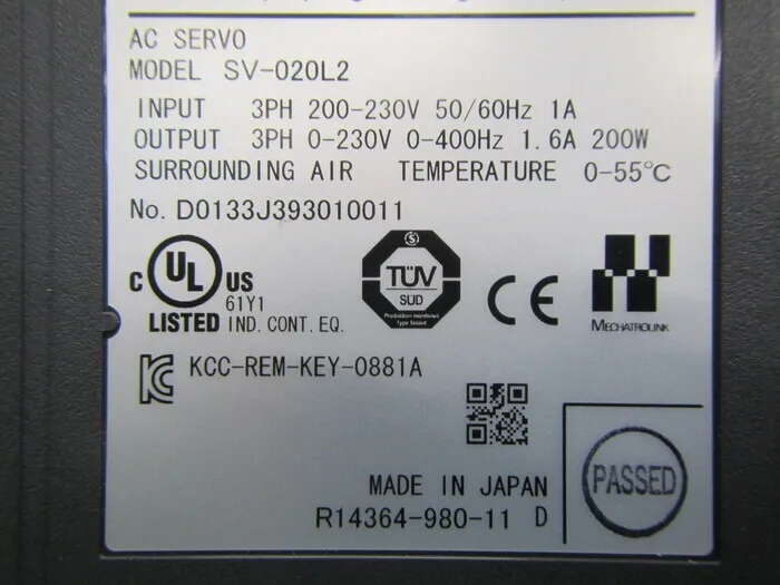 Keyence SV-020L2 서보 드라이버 상세 이미지 - ASKINDEX 코리아