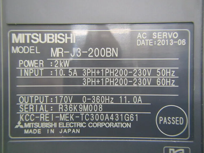 미쓰비시 전기 MR-J3-200BN 서보 드라이버 상세 이미지 - ASKINDEX 코리아