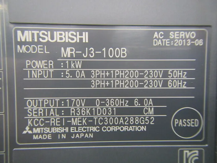 미쓰비시 전기 MR-J3-100B 서보 드라이버 상세 이미지 - ASKINDEX 코리아