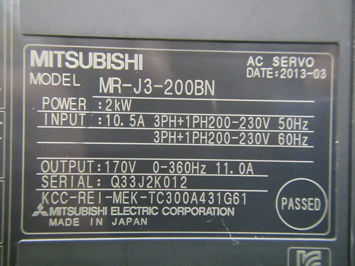 미쓰비시 전기 MR-J3-200BN 서보 드라이버 상세 이미지 - ASKINDEX 코리아