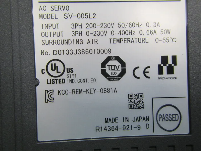Keyence SV-005L2 서보 드라이버 상세 이미지 - ASKINDEX 코리아