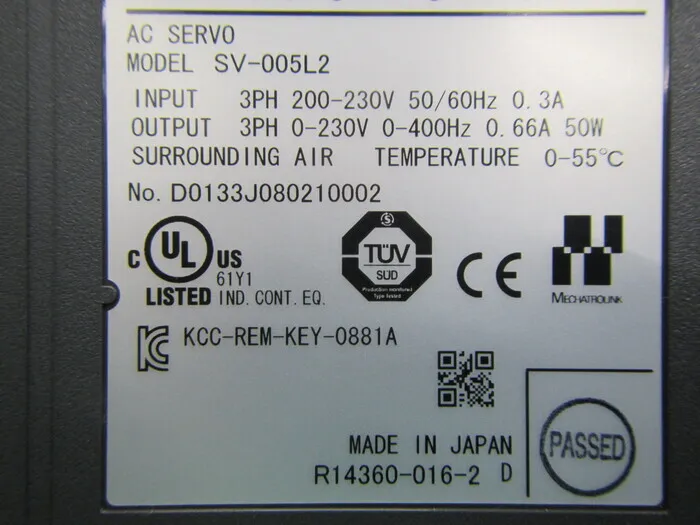 Keyence SV-005L2 서보 드라이버 상세 이미지 - ASKINDEX 코리아