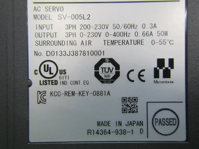 Keyence SV-005L2 서보 드라이버 상세 이미지 - ASKINDEX 코리아