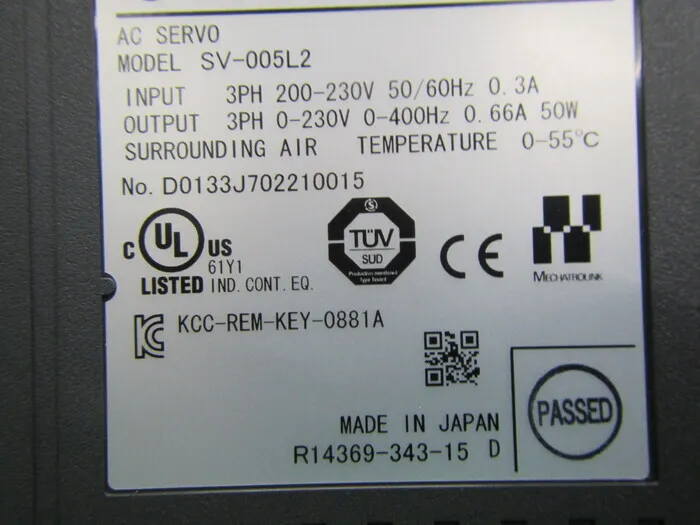 Keyence SV-005L2 서보 드라이버 상세 이미지 - ASKINDEX 코리아