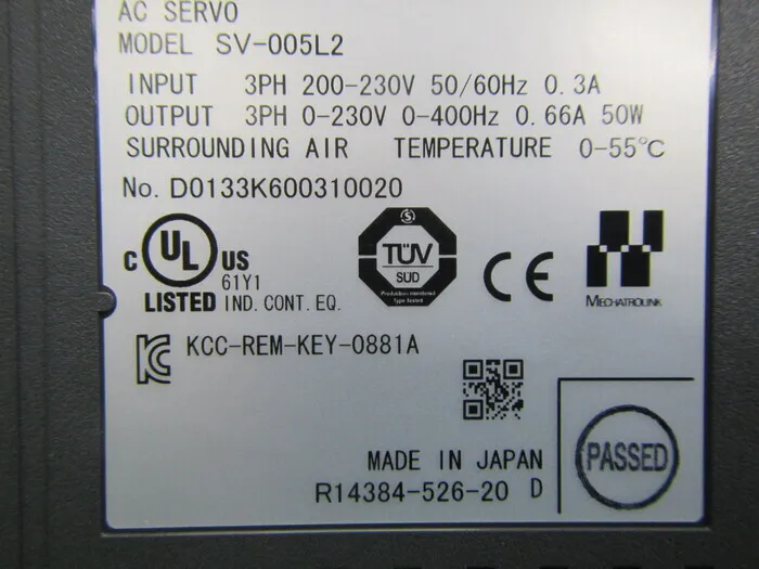 Keyence SV-005L2 서보 드라이버 상세 이미지 - ASKINDEX 코리아