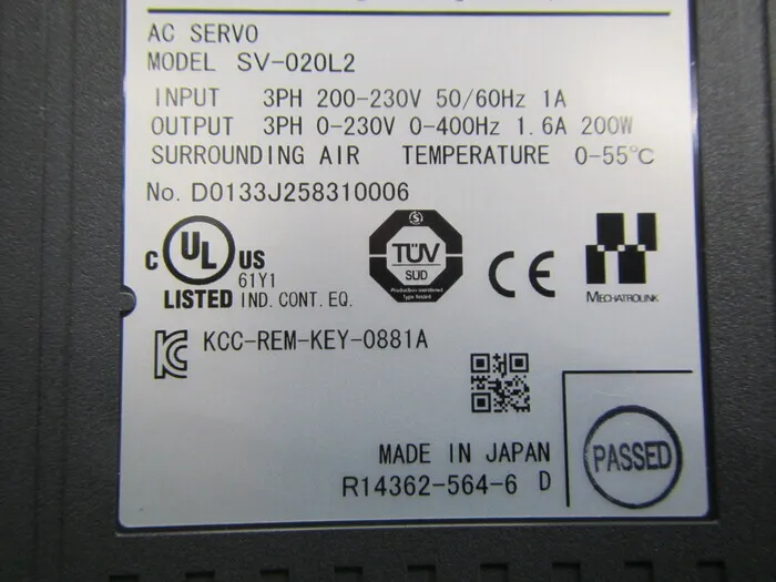 Keyence SV-020L2 서보 드라이버 상세 이미지 - ASKINDEX 코리아