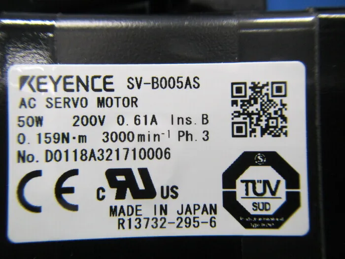 Keyence SV-B005AS 서보 모터 상세 이미지 - ASKINDEX 코리아