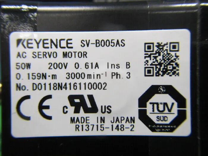 Keyence SV-B005AS 서보 모터 상세 이미지 - ASKINDEX 코리아