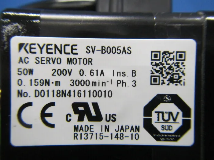 Keyence SV-B005AS 서보 모터 상세 이미지 - ASKINDEX 코리아