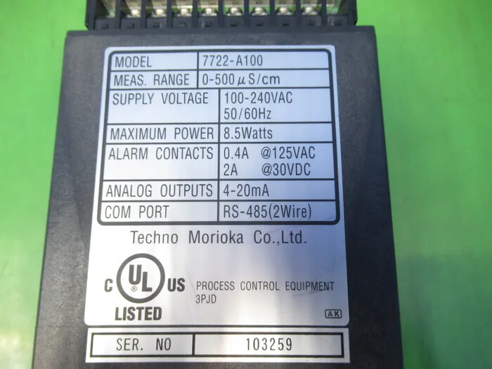 Techno Morioka 7722-A100 Conductivity meter Detail Image - ASKINDEX Korea