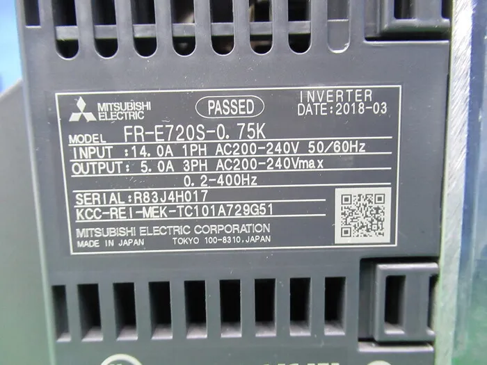 미쓰비시 전기 FR-E720S-0.75K 인버터 상세 이미지 - ASKINDEX 코리아