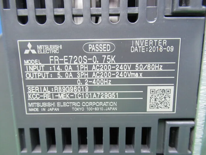 미쓰비시 전기 FR-E720S-0.75K 인버터 상세 이미지 - ASKINDEX 코리아