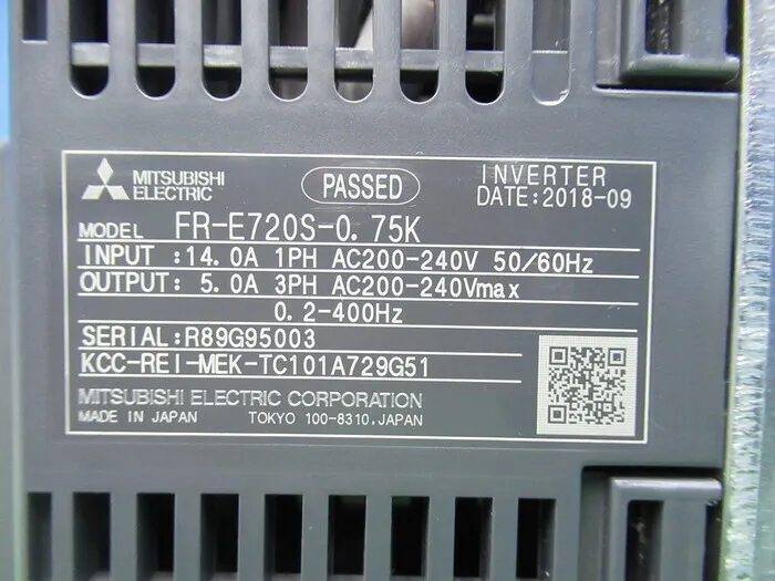 미쓰비시 전기 FR-E720S-0.75K 인버터 상세 이미지 - ASKINDEX 코리아