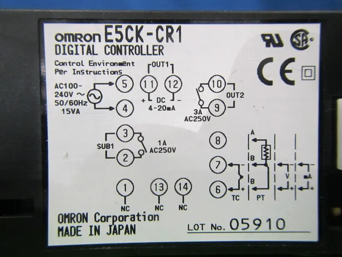 오므론 E5CK-CR1 온도 조절기 상세 이미지 - ASKINDEX 코리아
