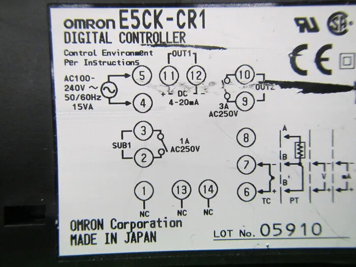 오므론 E5CK-CR1 온도 조절기 상세 이미지 - ASKINDEX 코리아