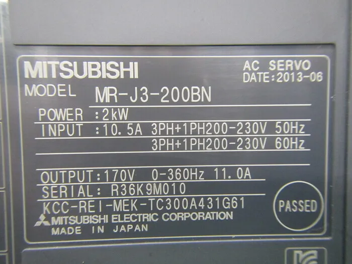 미쓰비시 전기 MR-J3-200BN 서보 드라이버 상세 이미지 - ASKINDEX 코리아