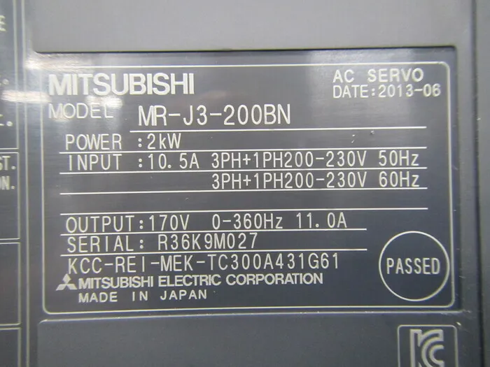 미쓰비시 전기 MR-J3-200BN 서보 드라이버 상세 이미지 - ASKINDEX 코리아