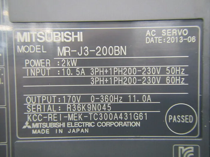 미쓰비시 전기 MR-J3-200BN 서보 드라이버 상세 이미지 - ASKINDEX 코리아