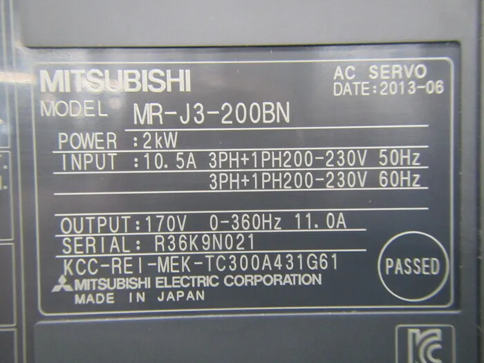 미쓰비시 전기 MR-J3-200BN 서보 드라이버 상세 이미지 - ASKINDEX 코리아
