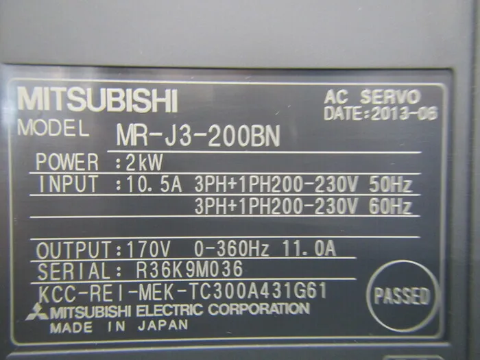 미쓰비시 전기 MR-J3-200BN 서보 드라이버 상세 이미지 - ASKINDEX 코리아