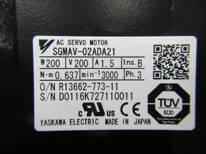 야스카와 전기 SGMAV-02ADA21 서보 모터 상세 이미지 - ASKINDEX 코리아