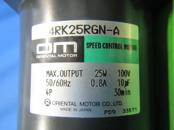 Oriental Motor 4PK25RGN-A Speed control motor Detail Image - ASKINDEX Korea