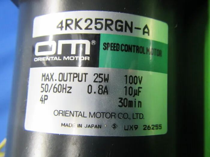 Oriental Motor 4PK25RGN-A Speed control motor Detail Image - ASKINDEX Korea
