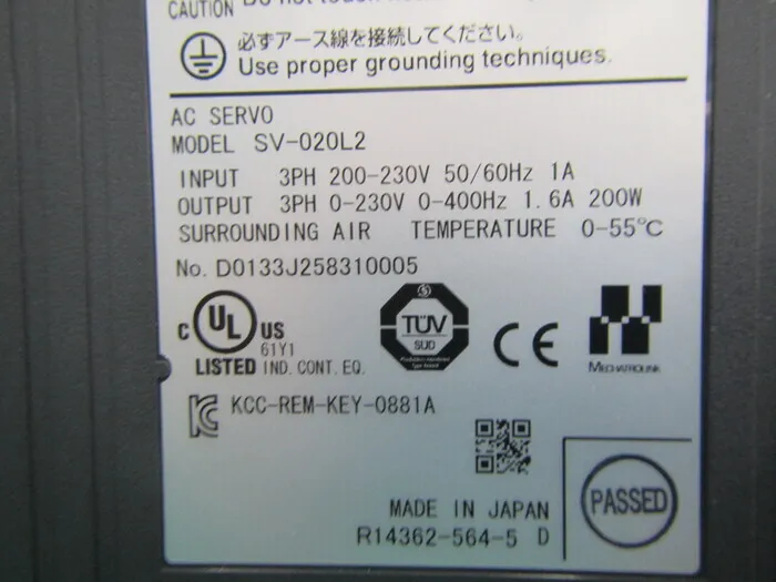 Keyence SV-020L2 서보 드라이버 상세 이미지 - ASKINDEX 코리아