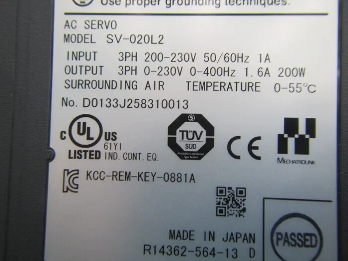 Keyence SV-020L2 서보 드라이버 상세 이미지 - ASKINDEX 코리아