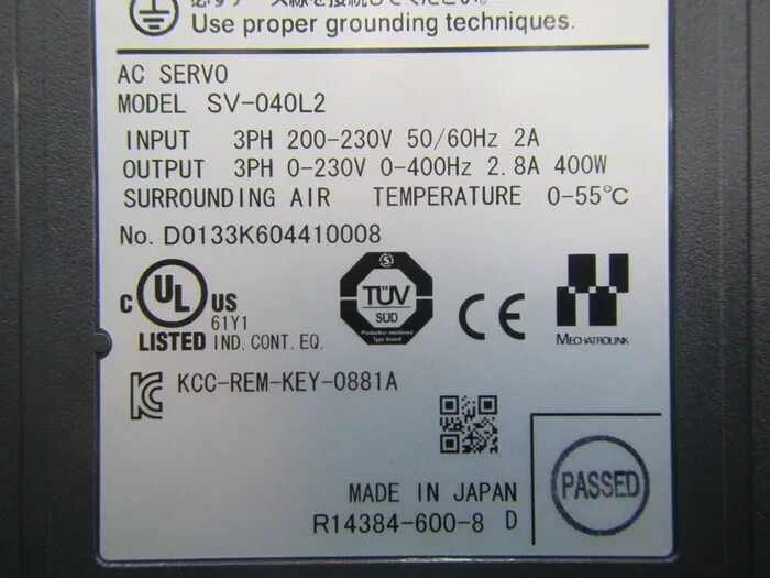Keyence SV-040L2 서보 드라이버 상세 이미지 - ASKINDEX 코리아