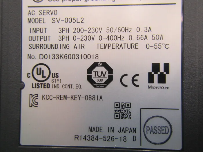 Keyence SV-005L2 서보 드라이버 상세 이미지 - ASKINDEX 코리아