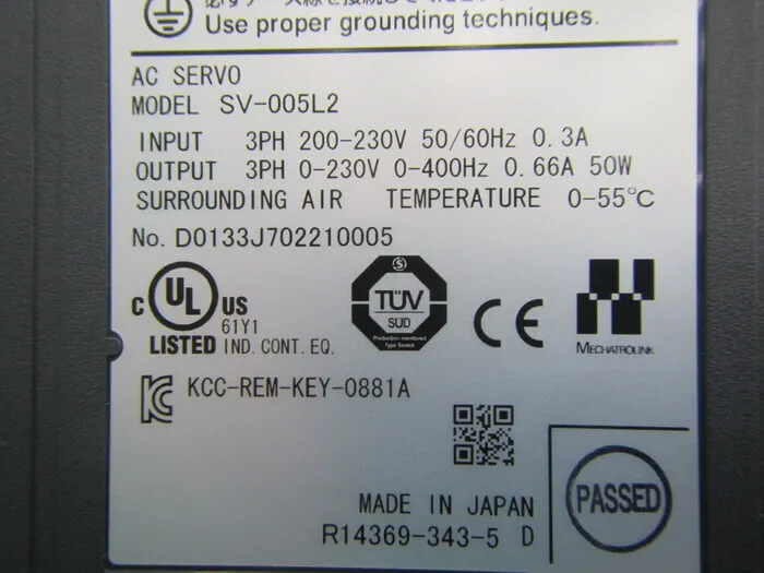 Keyence SV-005L2 서보 드라이버 상세 이미지 - ASKINDEX 코리아