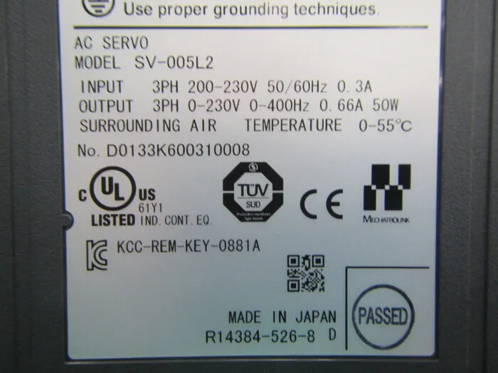 Keyence SV-005L2 서보 드라이버 상세 이미지 - ASKINDEX 코리아